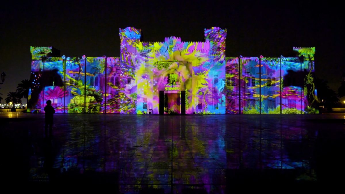 Jungle: Sharjah Light Festival 2020, Projection Mapping - Tigrelab